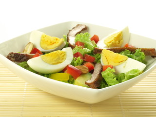 Salad with eggs