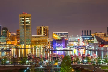 Fototapeten Baltimore at night © sborisov