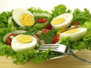 Eggs with vegetables