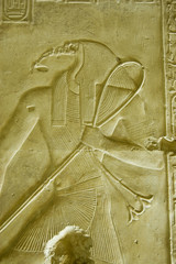 Ancient Egyptian God Thoth, Abydos Temple © BasPhoto