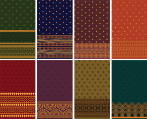 Indian Silk Sari Borders