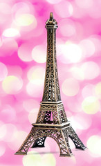 Fototapeta na wymiar Eiffel Tower Statue