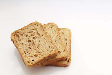 Toasted Bread isolated on white background