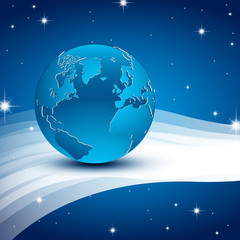 fond abstrait/ planète