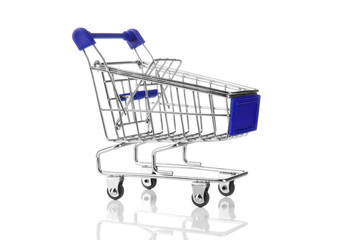 blue shopping cart