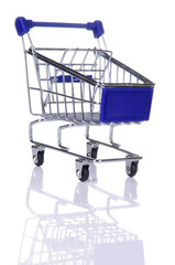 blue shopping cart