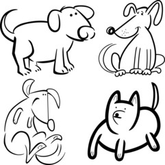 dogs or puppies for coloring