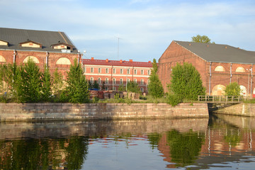 Fototapeta premium Ancient buildings on the New Holland Island