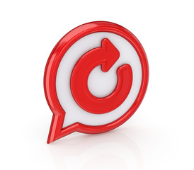 Circular arrow icon.