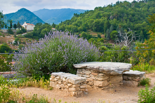 Rock bench
