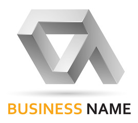 Alphabet logo design element - lower-case letter a