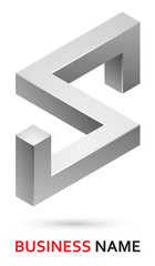 Alphabet logo element - letter S