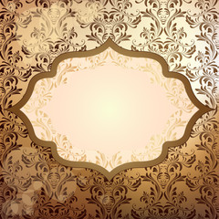 Luxury golden invitation