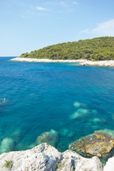 Fototapeta na wymiar Piękna idillic zatoki w Hvar, Chorwacja