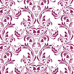 Vintage seamless damask pattern
