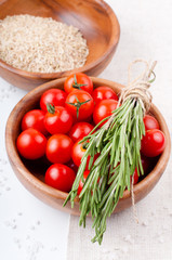 Fresh vegetarian food