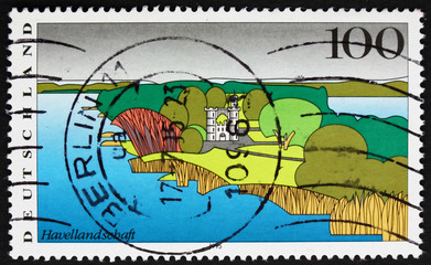 Postage stamp Germany 1995 Havel River, Berlin, Landscape