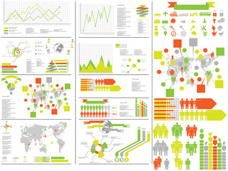 Fototapeta premium INFOGRAPHIC YELLOW
