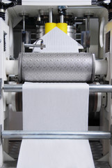 Parts and details of a tissue paper machine.