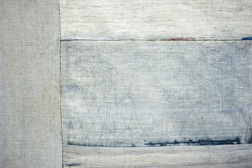 close-up of old dirty canvas background