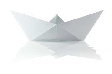 Paper origami boat