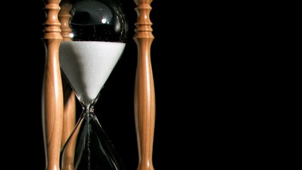 Egg timer in super slow motion