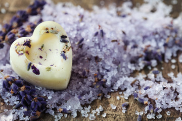 Heartshaped Lavender Soap
