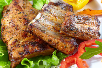 grilled pork ribs