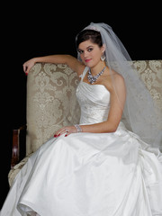 A bride posing for the camera