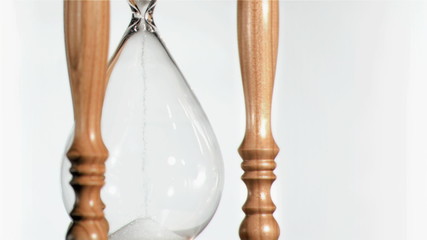 Sand in super slow motion dropping