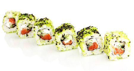 Tasty rolls isolated on white