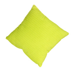 Bright color pillow isolated on white