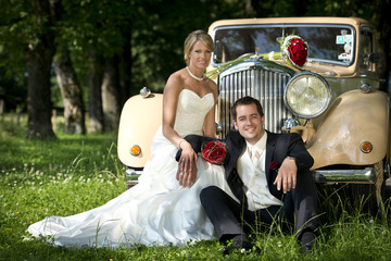 Happy Hochzeitspaar