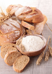 assortment of fresh bread