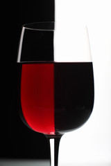 Glasses with wine