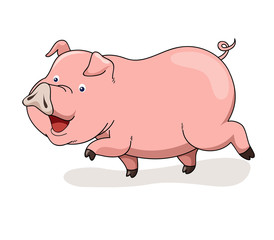 Cartoon pig vector