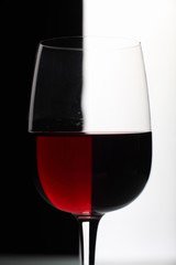 Glasses with wine