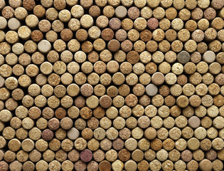 background of wine corks