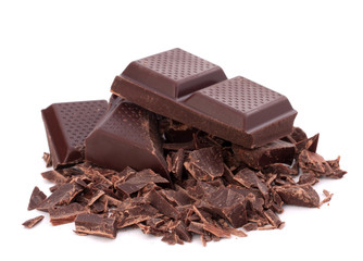 Chopped chocolate  bars
