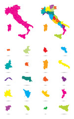 Naklejka na ściany i meble Kolorowe Włochy