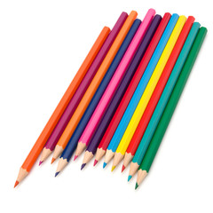 Colouring crayon pencils bunch