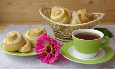 Tea party and buns