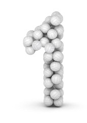 Number 1, from voleyballs