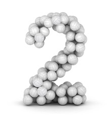 Number 2, from voleyballs