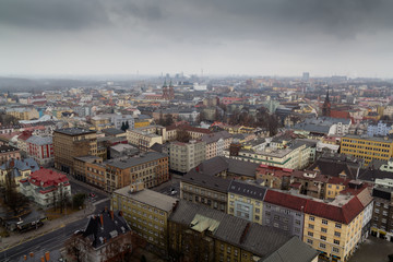 Ostrava city - outlook from the New City Hall to downtown
