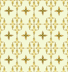 seamless vector pattern with floral theme, Print