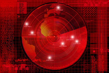 Abstract radar illustration