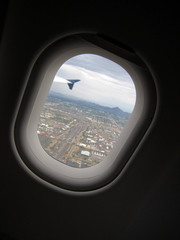 Naklejka premium Airplane Window