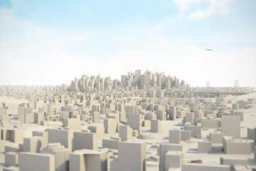 Architektur Miniatur Modell Metrople 3D