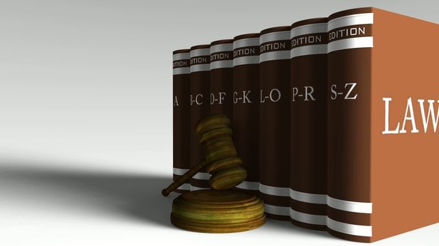 Gavel & Law books